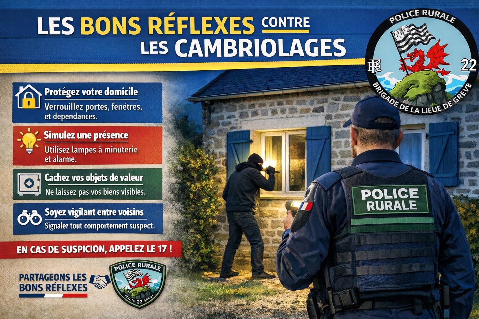Les bons reflexes contre les cambriolages