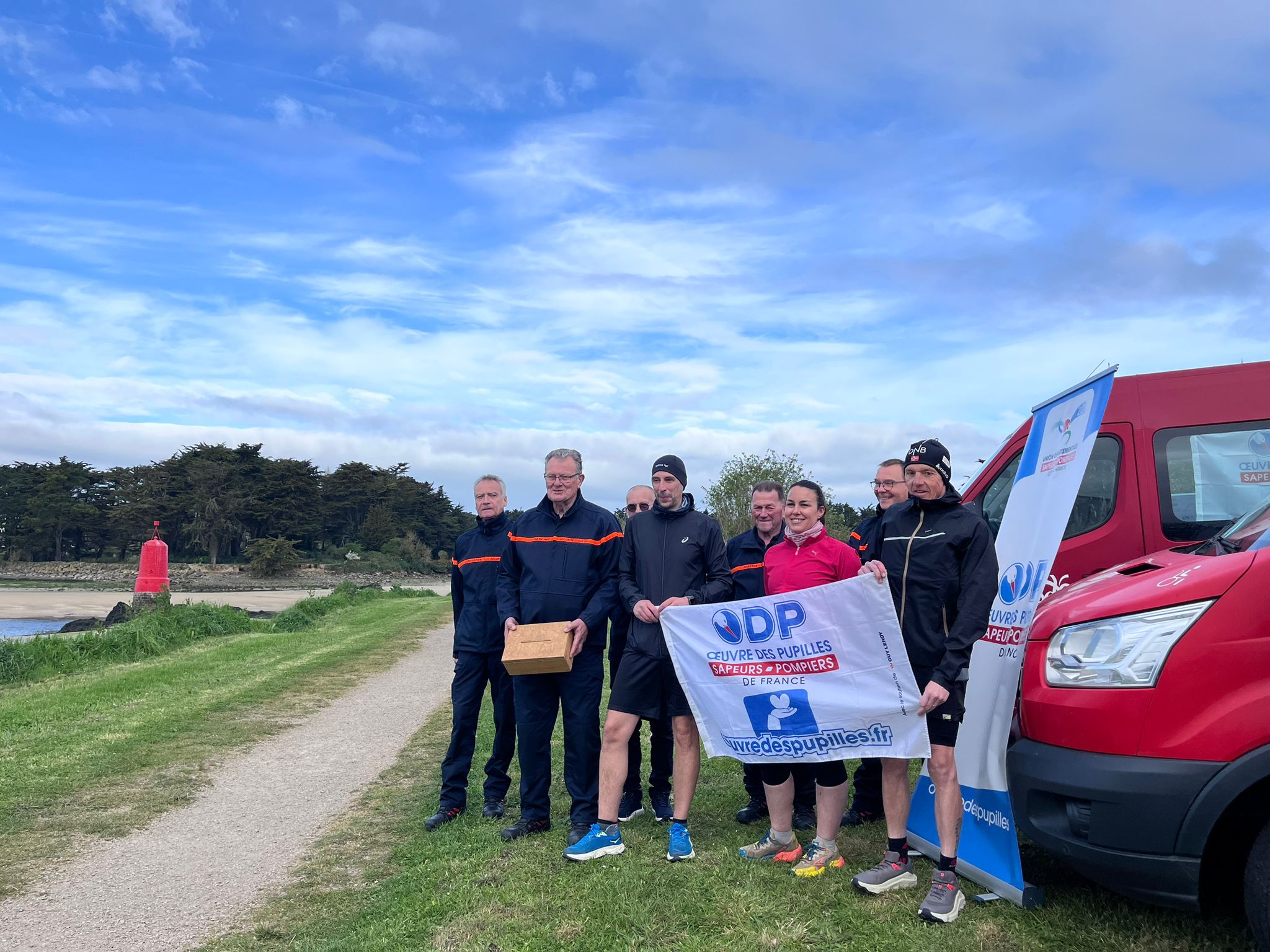 Départ d'un relais solidaire 