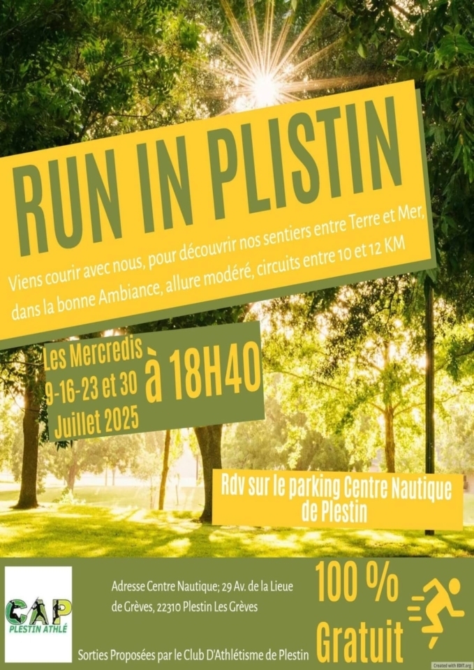 Sorties Running de l'été