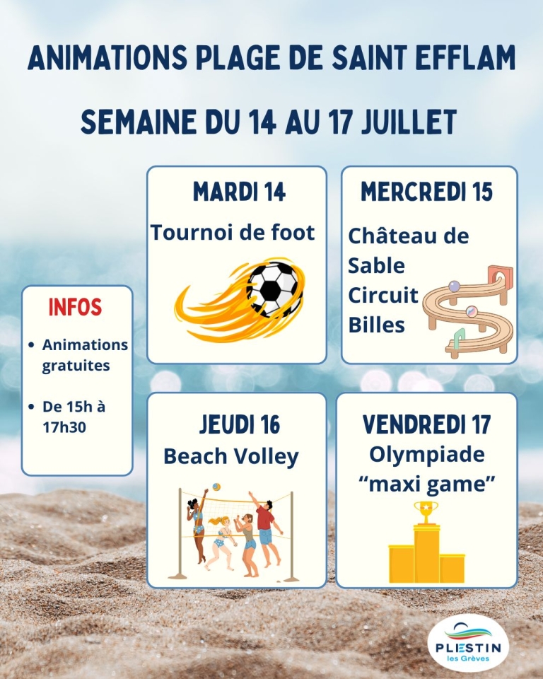 Animations de plage
