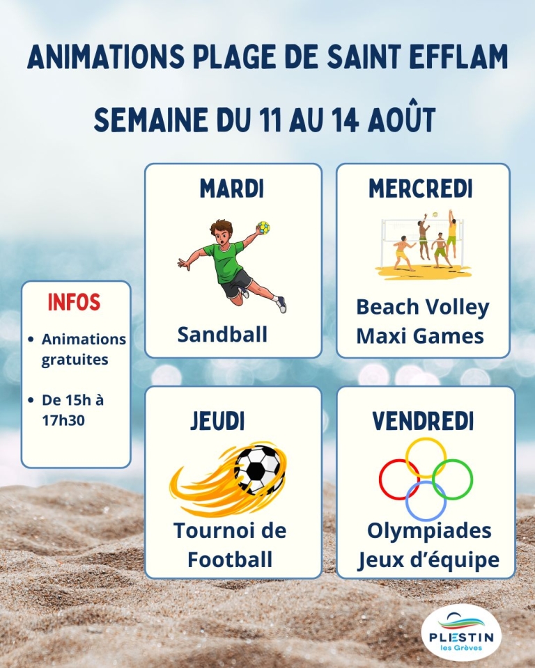 Animations de plage