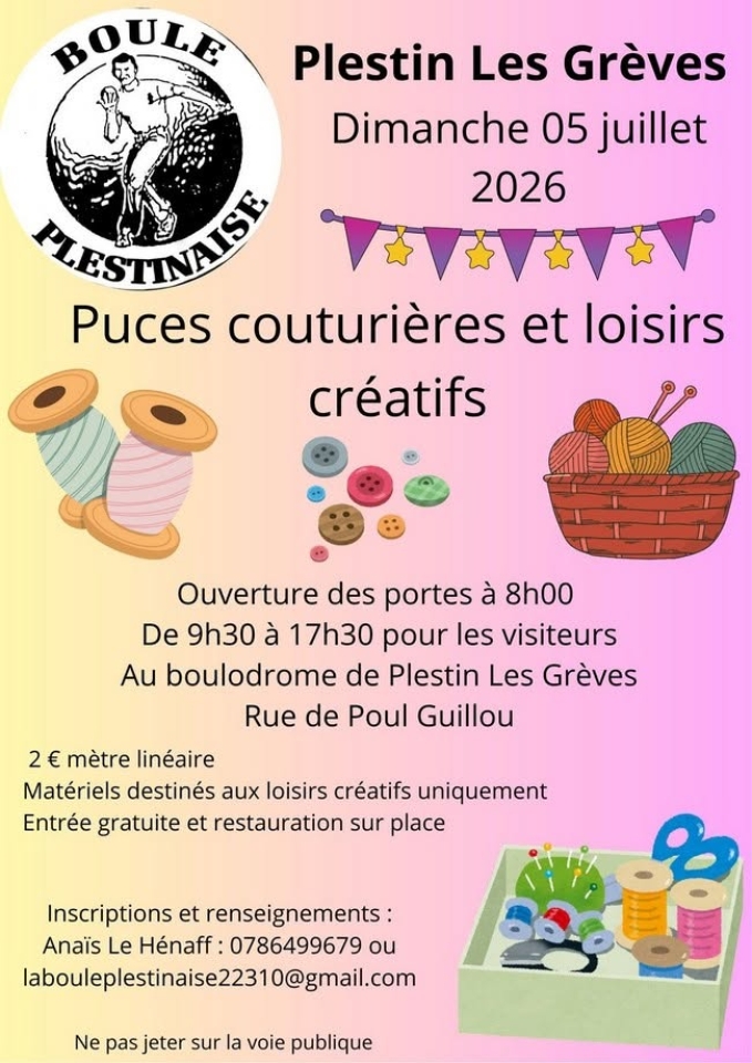 Puces couturières et loisirs créatifs