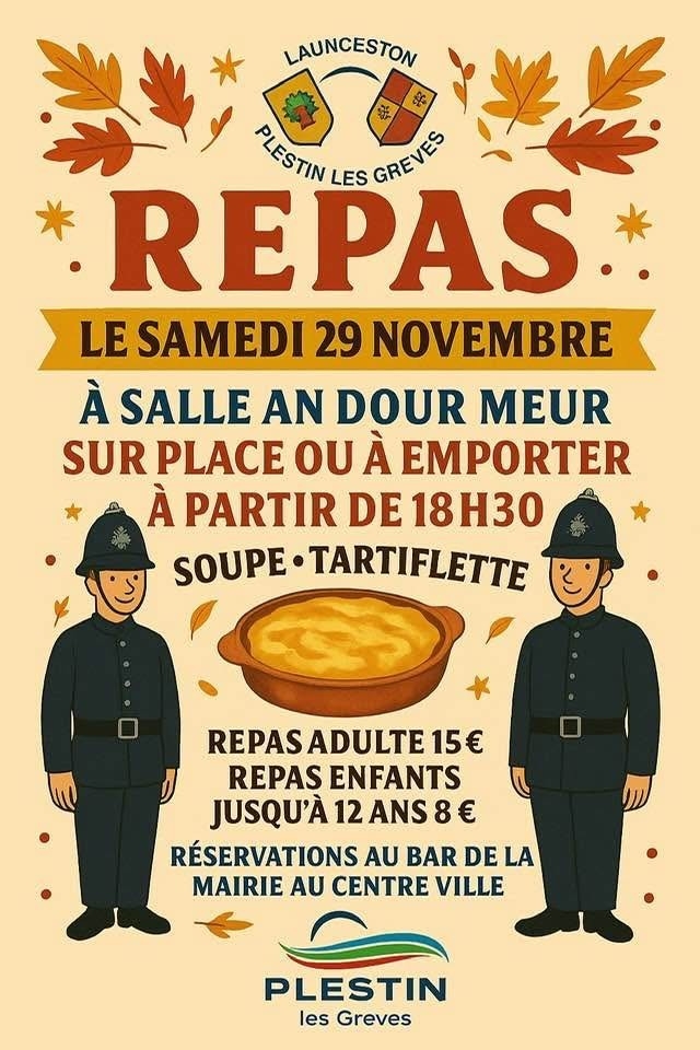 Repas Jumelage Lauceston