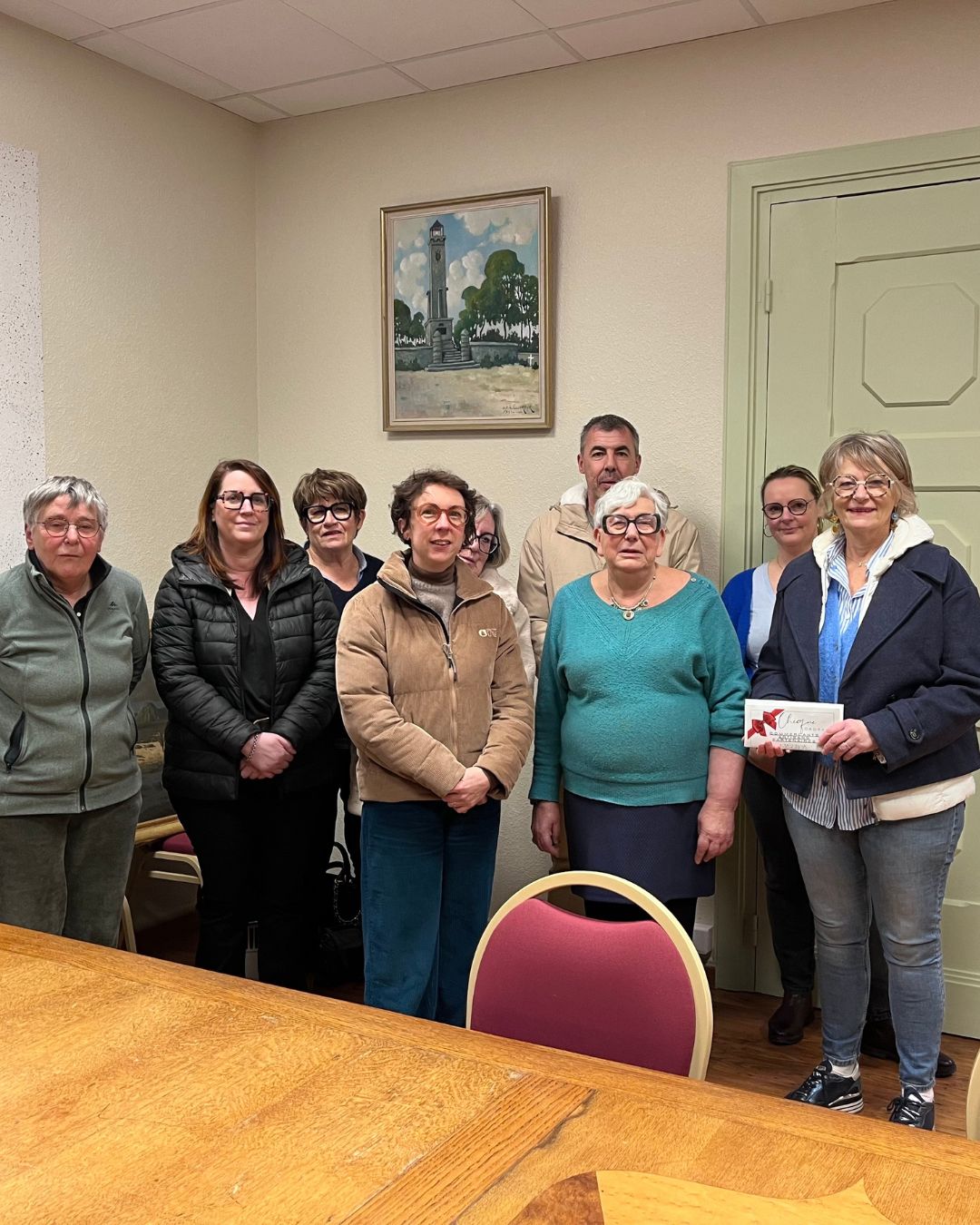 Remise des prix du concours des vitrines de Noël à Plestin 