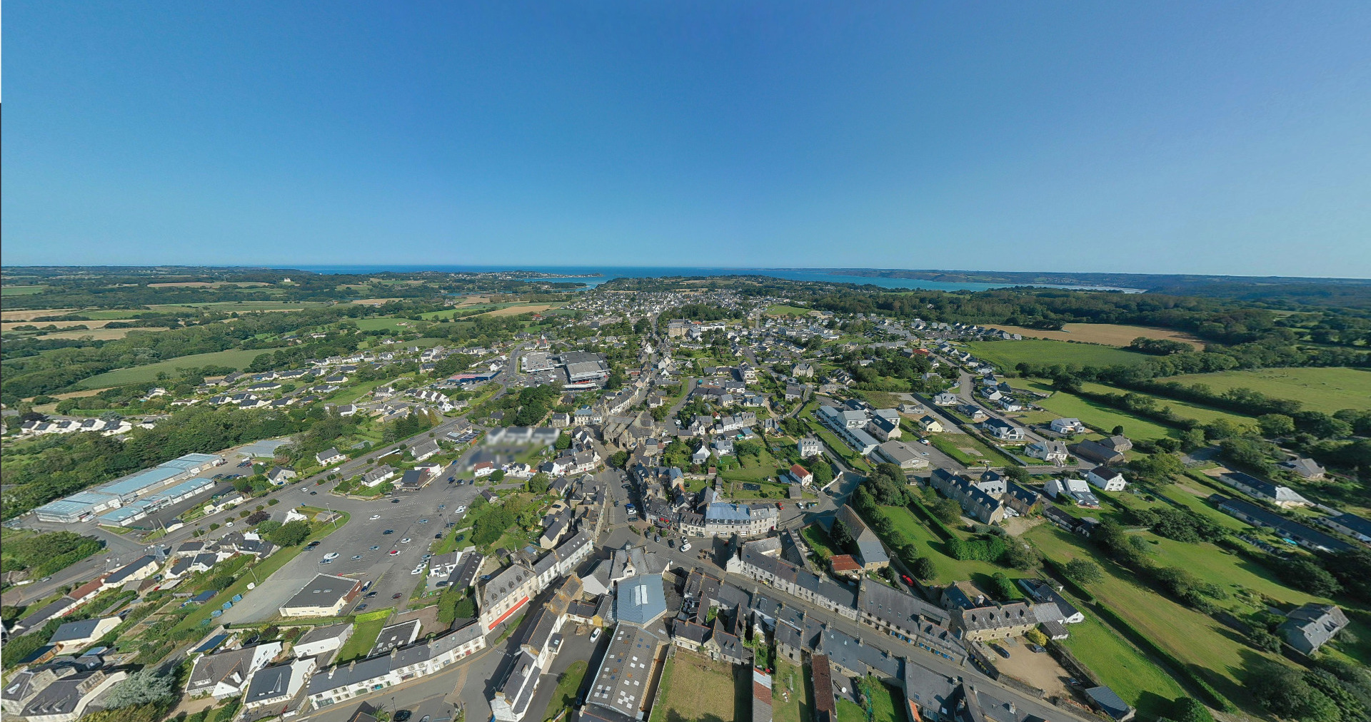 Plestin-les-Grèves (vue drone) - Crédit TDM
