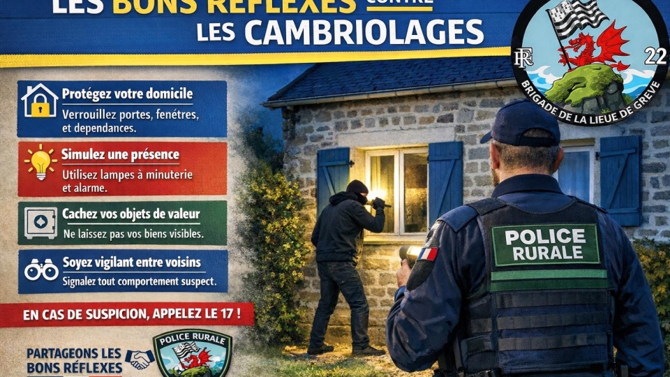 Les bons reflexes contre les cambriolages