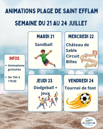 Animations de plage 
