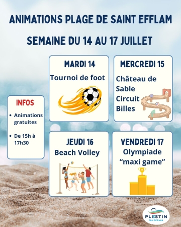 Animations de plage