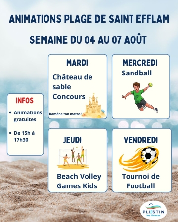 Animations de plage