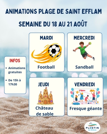 Animations de plage