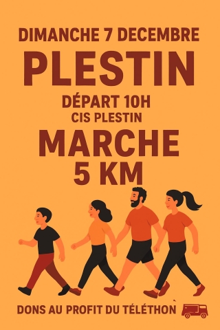 Marche au profit du téléthon 