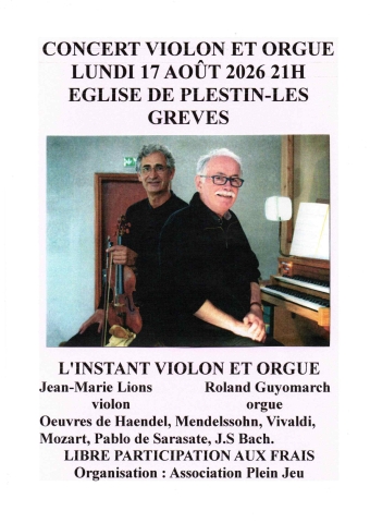 Concert de violon et orugue