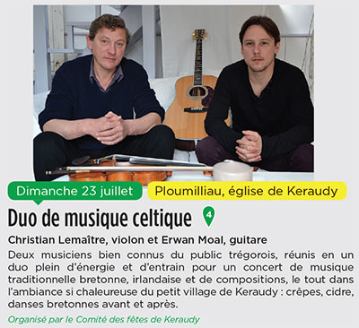 Le Circuit des Chapelles, édition 2017 - Duo de musique celtique