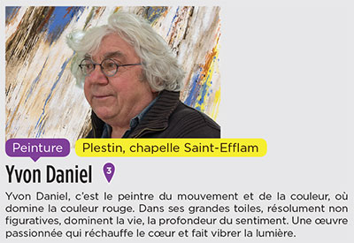 Le Circuit des Chapelles, édition 2017 - Exposition Yvon Daniel