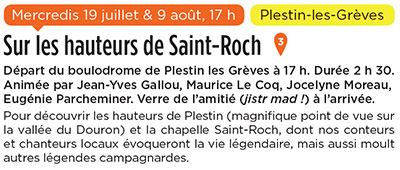 Le Circuit des Chapelles, édition 2017 - Rando Sur les hauteurs de Saint-Roch - Plestin